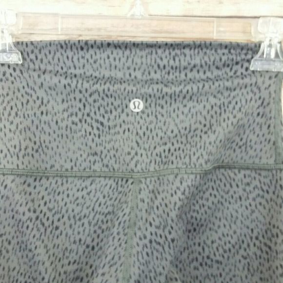 Lululemon Wunder Under Crop II Full-On Luon (Roll Down) Dottie Dash Slate Black - Picture 15 of 15